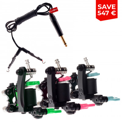 Triple Pack Air Coil Tattoo Machines | Vlad Blad